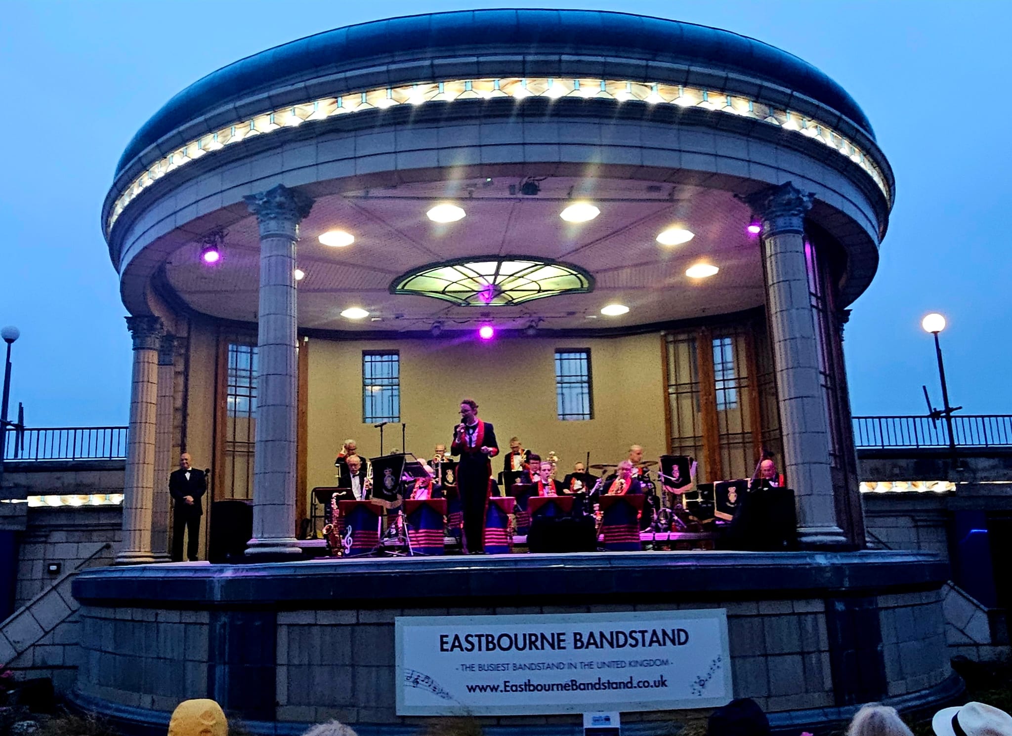 The Central Band Dance Band on the Eastbourne Bandstand