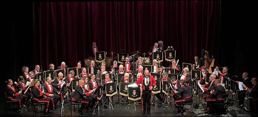 The band on Epsom playhouse stage